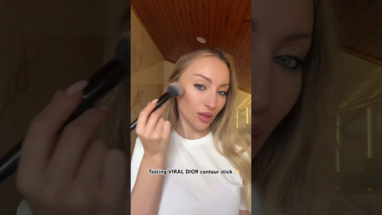 Testing my new DIOR contour stick in the shade 03 ✨ 