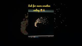 #html #canvas particles effect#shorts#youtubeshorts #coding comment #howtomake for full video🙏😃😎