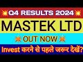 Mastek q4 results 2024  mastek results  mastek share latest news  mastek stock analysis  mastek