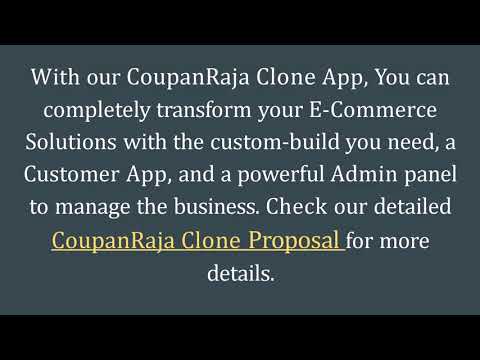 Readymade CouponRaja Clone Script - DOD IT Solutions