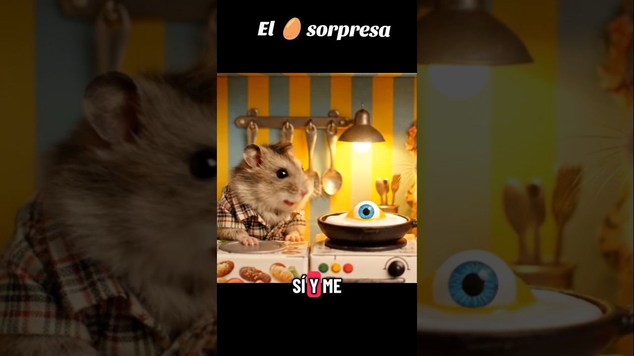el huevo sorpresa #humor #hamsters #comida #omelette #horror #pets #familia #breakfast #eyes