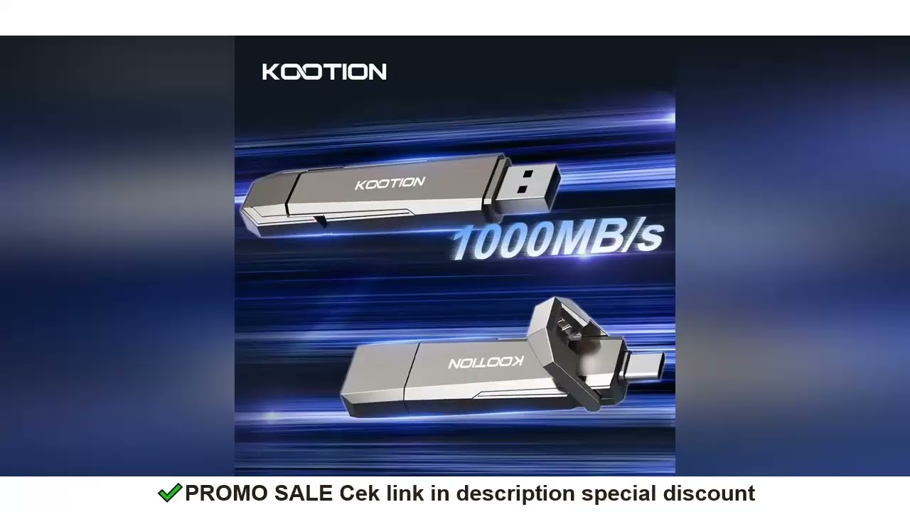 KOOTION U52 Type C USB 3.2 External Solid State Flash Drive 1TB 512GB 256GB Portable Pendrive for PC