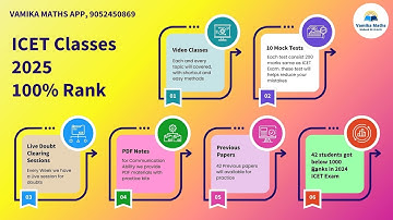 AP/TS ICET Classes 100% Rank by Vamika Maths, Demo Class || Practice bits #icet2025 #classes
