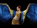Belly Dance with TRIPLE Isis wings