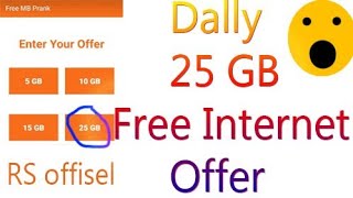 Free MB - Daily Free 25 GB - Internet data Prank is only for entertainment purposes 202 screenshot 2