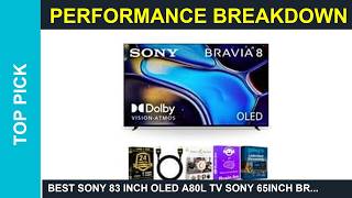 Best Sony 83 inch OLED A80L TV Sony 65Inch BRAVIA 8 OLED 4K HDR Google TV Bundle