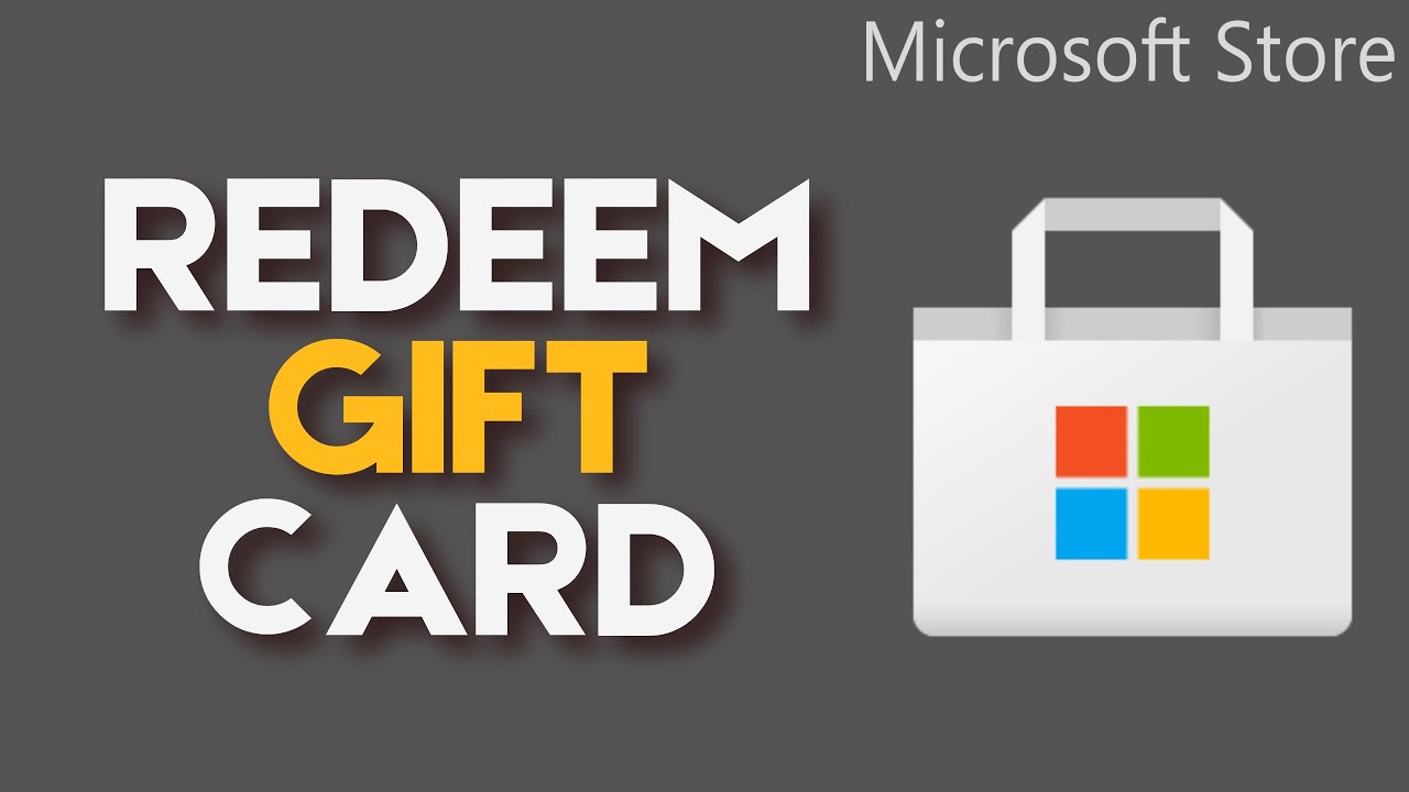 Where to Redeem Code or Gift Card in Microsoft Store - YouTube