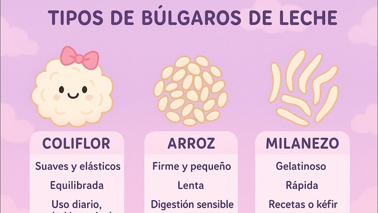 Cuales Son Los Tipos De Bulgaros De Leche Youtube 