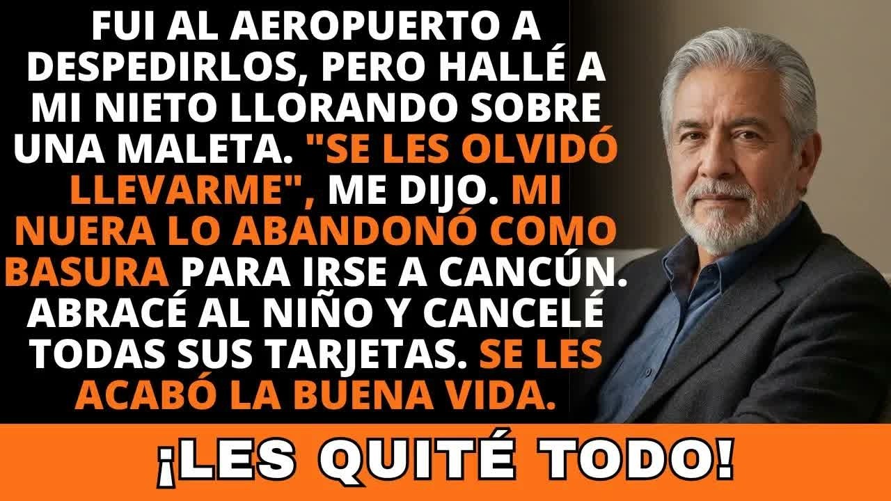 Iba conduciendo hacia el aeropuerto con cuarenta mil pesos en el bolsillo para mis nietos antes de que volaran a Cancún. Al llegar, busqué a mi hijo Ricardo y a mi nuera Sofía, pero no estaban....
