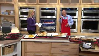 Crisp-Ease Set of 2 Non-Stick Oven Crisper Trays with Dan Hughes