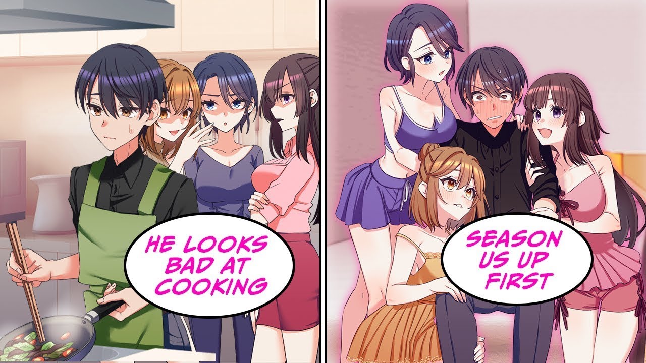 [Manga Dub] When I grab the stomachs of men-hating beautiful women at a cooking class [RomCom]