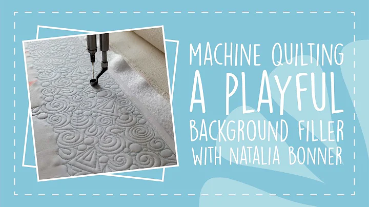 Machine Quilting a Playful Background Filler with ...