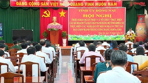 Khẩn trương triển khai thực hiện có hiệu quả các nghị quyết của Hội nghị Trung ương 6 khóa XIII