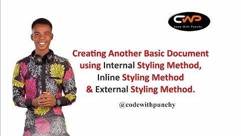 HOW TO ADD External CSS FILE @codewithpunchy