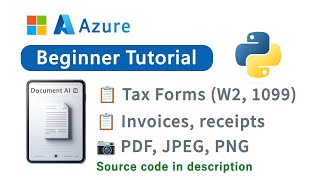 Getting Started With Azure Document AI Document Intelligence API In Python (Source Code In Desc)