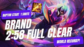 Brand Raptor Clear - 2:58 - (1 smite) - World Record [25.08]