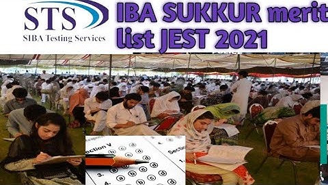 01 Oct 2021#Merit List JEST 2021 IBA SUkkur pass students select JEST .cut of subject section wise