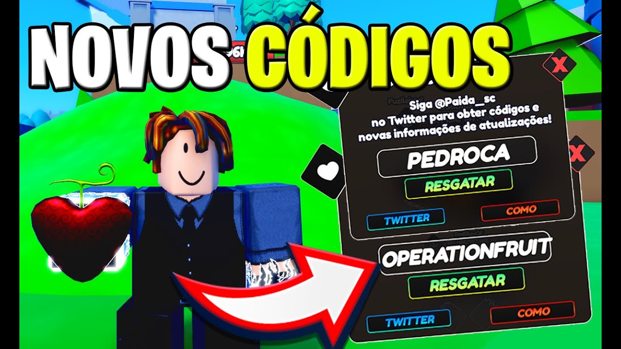 2 NOVOS CÓDIGOS + TODOS OS CÓDIGOS DO ONE FRUIT SIMULATOR - ROBLOX