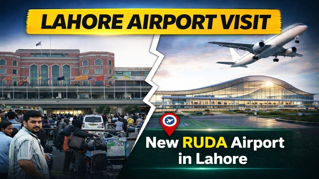 ✈️ Lahore Airport Visit 2025 | Allama Iqbal International & New RUDA Airport Lahore Project 🇵🇰