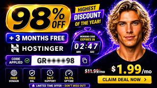 Hostinger Coupon Code 2026 | Get the BIGGEST Deal + Free Bonus Months