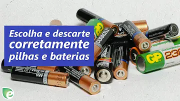 Onde jogar fora as pilhas usadas?