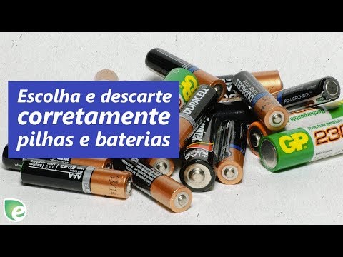 Vídeo: Onde Descartar Baterias