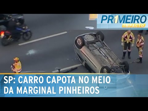 Video sp-carro-capota-em-pista-da-marginal-pinheiros-primeiro-impacto-21-05-25