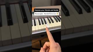 Passacaglia - Handel/Halvorsen 🤯 (Easy Piano Tutorial) #piano #tutorial #pianolessons #passacaglia