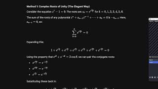 Further Maths Speedrun Day 11