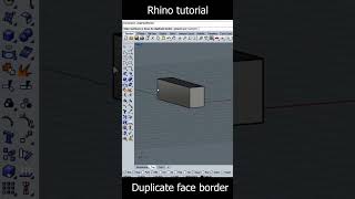 rhino 3D /duplicate face borders #tutorial