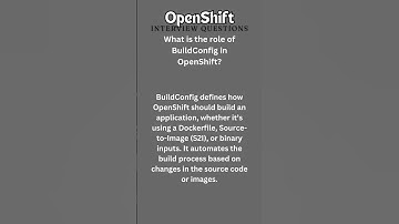 21 OpenShift Interview Quiz #kubernetes #Openshift