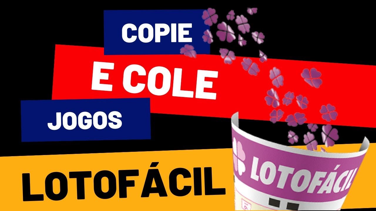 LOTOFÁCIL COM 5 CONJUNTOS DE 15 DEZENAS COPIE E COLE