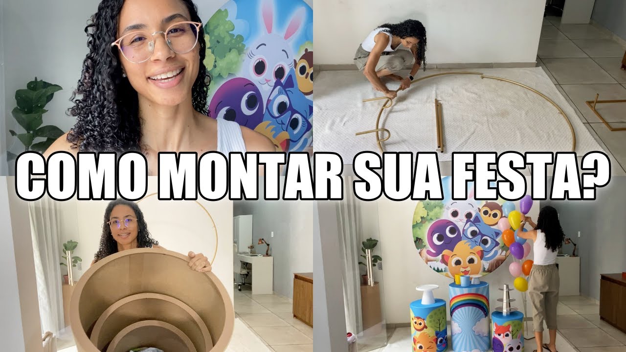 Como montar Kit Pegue e Monte? Decoração de Festas | Ludmila Reis