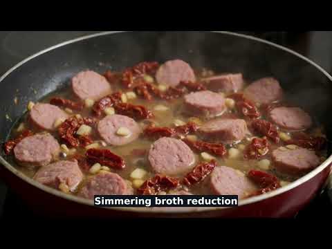 Creamy Tuscan Sausage Pasta recipe video thumbnail