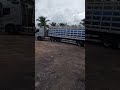 uma Scania carregada de água mineral da Terra Santa