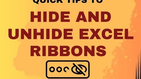 Quick Tips to Hide Excel Ribbon Tabs, Headings, Formula Bar, And Gridlines