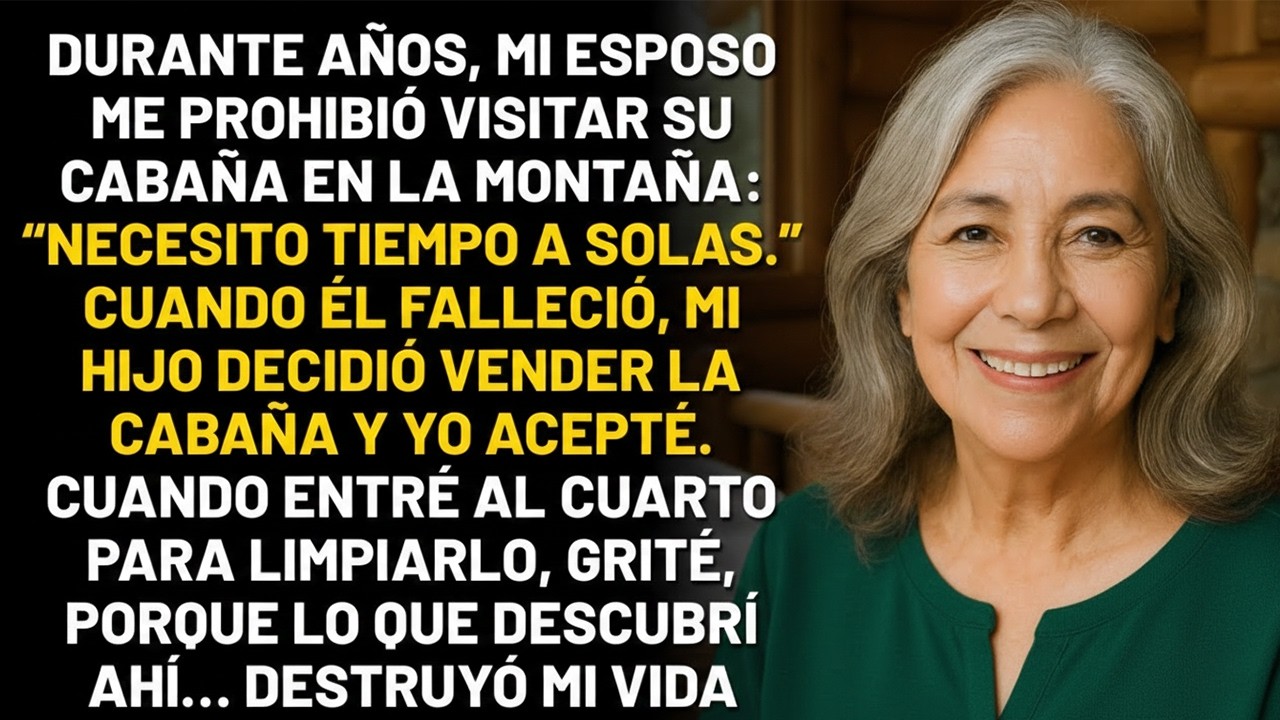 Yo invadí la cabaña abandonada de mi difunto esposo. Lo que encontré adentro DESTRUYÓ MI VIDA.