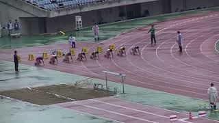 東北インカレ 男子100m 準決勝3組 20180518 柳
