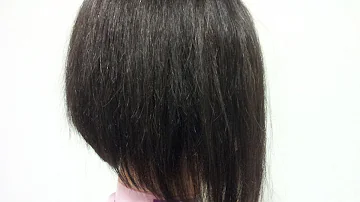 芸能人 髪型 前下がりボブ 米倉涼子 風に 立体的に見て作る 彫刻カット 芸能人 髪型 前下がりボブ 米倉涼子 風に 立体的に見て作る 彫刻カット