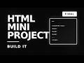 Build a Complete Website Using Only HTML | Final Beginner Project