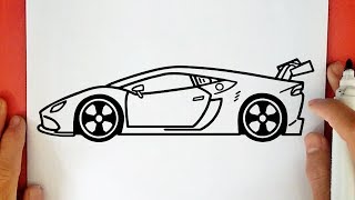 HOW TO DRAW A LAMBORGHINI CAR