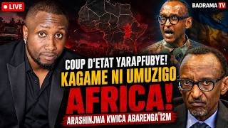 🔴LIVE: KAGAME COUP D'ETAT YARAPFUBYE, AKOMEZA KUBA UMUZIGO KURI AFRICA,ARASHINJWA KWICA ABARENGA 12M