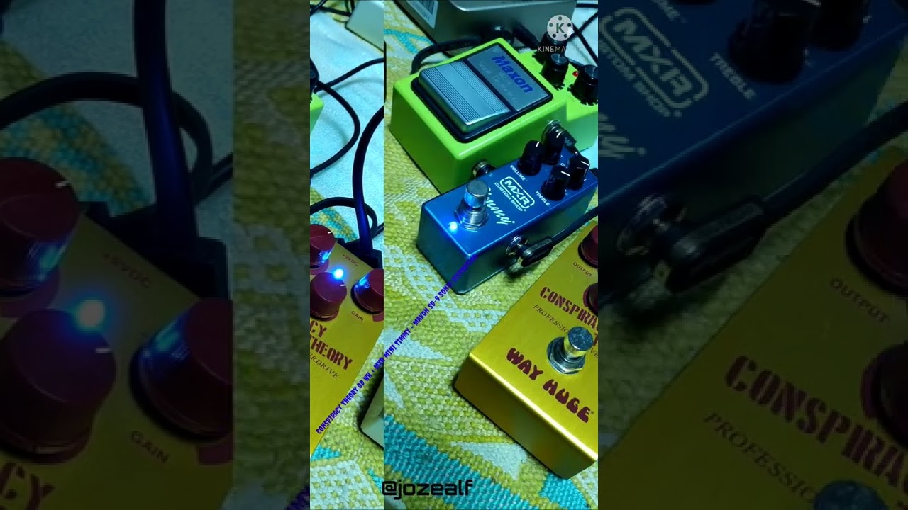 Conspiracy theory Way Huge + MXR mini Timmy + Maxon SD-9 Sonic distortion demo by JoZeAlf