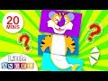 Baby Shark, Tiger Boo Boo and Baboon Play Mix and Match!  | Nursery Ryhmes by Little Angel