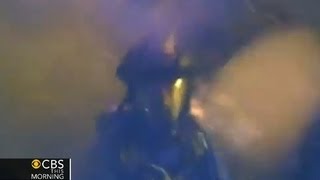 Helmet cam video shows dramatic exit for firemen Profile
