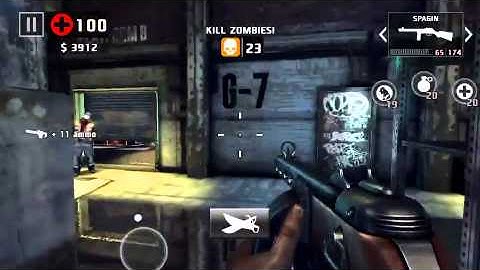 Dead trigger 2 spagin gameplay level 51 iOS take no damage