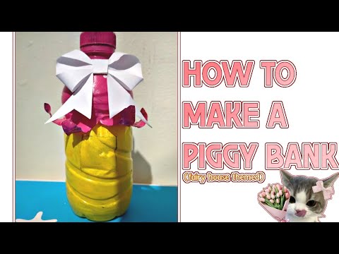 How To Make A Piggy Bank [upcycle] — English Project - YouTube