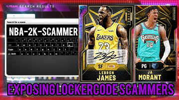 NBA2K20 - EXPOSING LOCKERCODE SCAMMERS!!! PROMISES US FREE OPAL LOCKER CODES!!! OPAL JA MORANT!!!