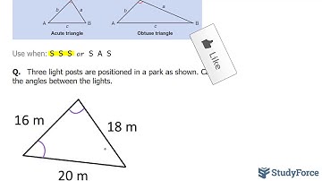 📚 How to find all angles of a triangle when only the side lengths are given
