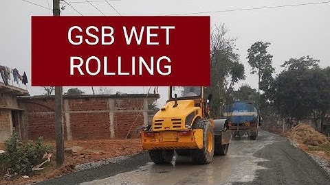 GSB WET ROLLING. ROAD CONSTRUCTION //FLEXIBLE PAVEMENT